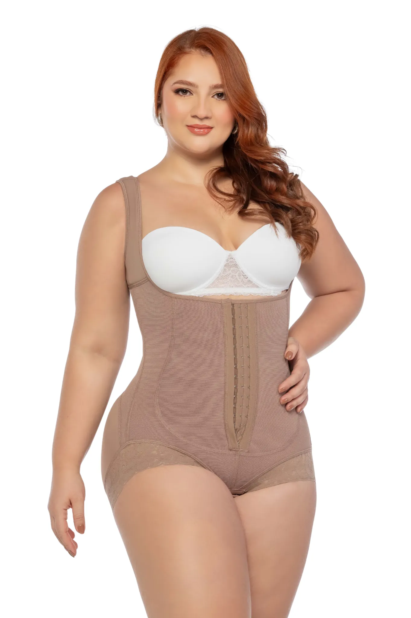 1051 Short Shaping Body with Straps - Image 1